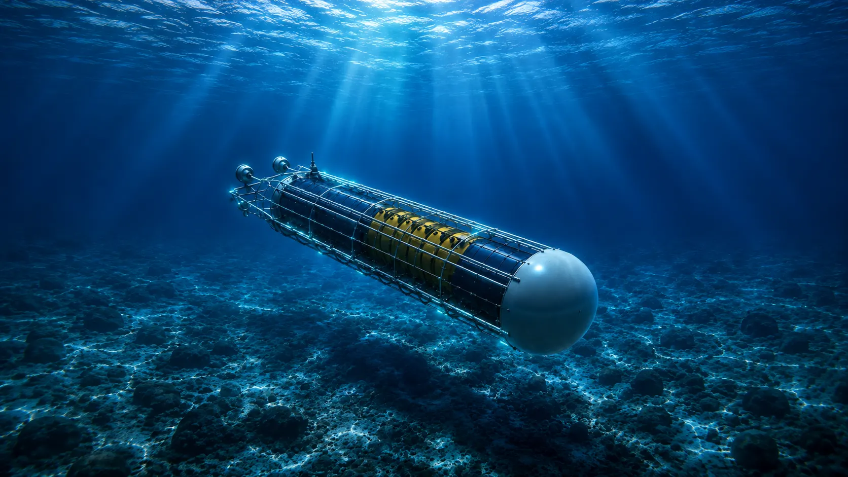 KATANA underwater vehicle in sun rays